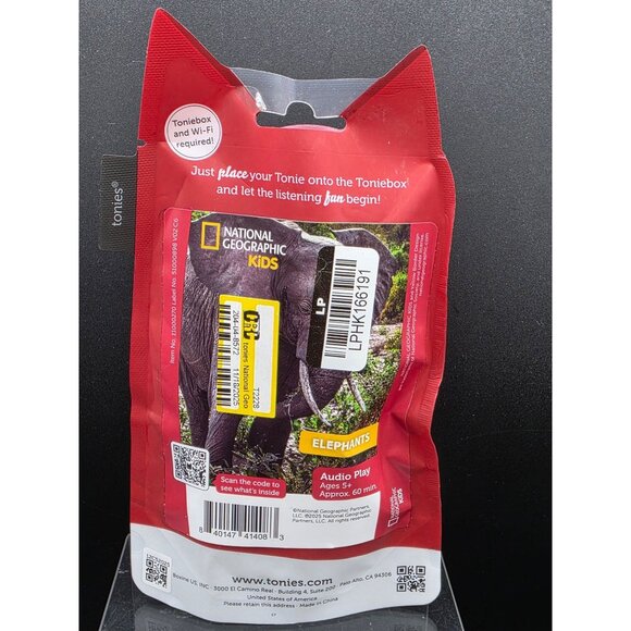 Tonies National Geographic Kids Elephants Audio Play Character For Toniebox Ages - Picture 3 of 4